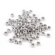 Silver Color Plated Acrylic Horizontal Hole Letter Beads(X-PB43C9070-N)-1