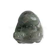 Resin Rabbit Display Decoration, with Natural Labradorite Chips inside Statues for Home Office Decorations, 30x20x30mm(PW-WG27993-06)