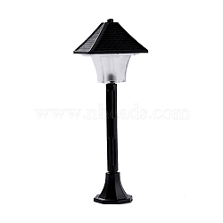 Creative Mini Street Lamp, for Dollhouse Accessories Pretending Prop Decorations, Black, Finished Product: 43.5x43.5x136mm(DJEW-F014-07)
