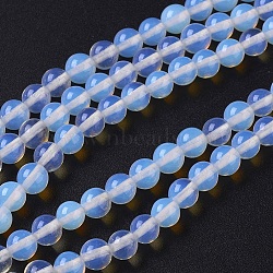 Opalite Beads Strands, Round, 6mm, Hole: 1mm, about 67pcs/strand, 14.92 inch(G-D855-15-6mm)