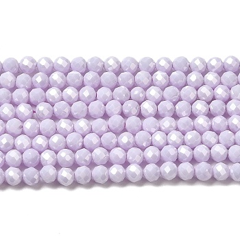 Cubic Zirconia Bead Strands, Faceted Round, Thistle, 3mm, Hole: 0.6mm, about 120pcs/strand, 14.84''~14.96''(37.7~38cm)