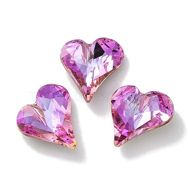 Heart Glass Rhinestone Cabochons