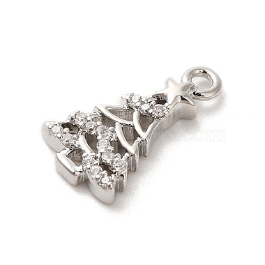 Brass Micro Pave Cubic Zirconia Charms(KK-P278-07P)-2