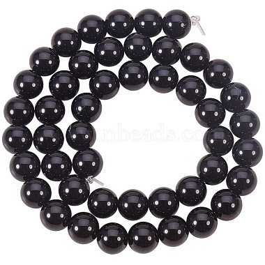 Natural Obsidian Beads Strands(G-PH0028-8mm-14)-6
