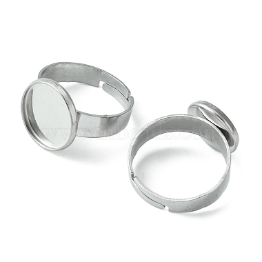 24Pcs 4 Size Adjustable 304 Stainless Steel Finger Rings Components(STAS-FS0001-38)-4