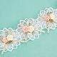 2 Yards Embroidery Polyester Flower Lace Trim Ribbon(OCOR-GF0001-96)-3
