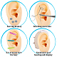 moule d'affichage d'oreille droite en silicone souple(EDIS-WH0021-14A)-7