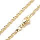 Brass Singapore Chains Necklace for Women(X-NJEW-P265-27G)-1