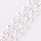 Chapelets de perles en verre transparent électrolytique(X-EGLA-T020-11-A02)-1