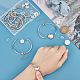 Blank Dome Flat Round Link Bracelet Making Kit(DIY-UN0004-59)-3