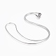 304 Stainless Steel Snake Chain Necklaces(NJEW-F248-01A-P)-1