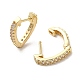 Rack Plating Brass Micro Pave Cubic Zirconia Hoop Earrings(EJEW-A031-16G)-2