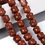 Natural Red Jasper Beads Strands, Column, 9.5~10.5x9.5~10.5mm, Hole: 0.7~0.8mm, about 38~40pcs/strand, 15.35~15.94 inch(39~40.5cm)(G-N353-06A-04)