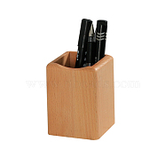 Desktop Wooden Pen Holder, Stationery Organizer Case, Office & School Supplies, Cuboid, 70x70x100mm(OFST-PW0014-03A)