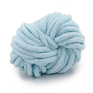 Polyacrylonitrile Fiber Yarn, Chunky Chenille Yarn, for DIY Arm Hand Knitting Blanket Hat Scarf, Sky Blue, 18mm, about 24m/roll(YCOR-I001-01D)