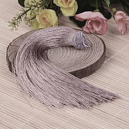 Beautiful Design Nylon Tassel Pendant Decorations, Thistle, 160x18mm, Hole: 4mm(NWIR-I007-07)