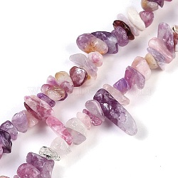 Natural Quartz Beads Strands, Chip, 6~12x1.5~6x4~7mm, hole: 1mm, 31.50''(80cm)(G-G905-23)