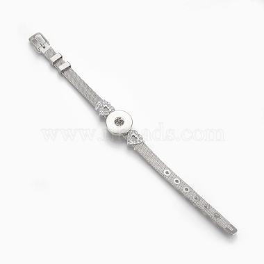 Alloy Rhinestone Snap Cord Bracelet Making(BJEW-S136-02)-2