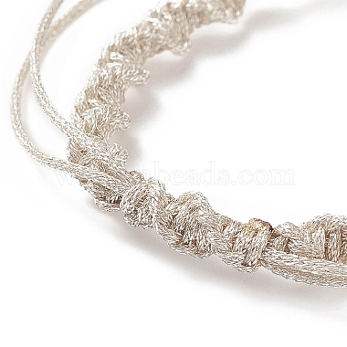 2Pcs 2 Style Polyester Cord Braided Bracelets(AJEW-JB01144-02)-4