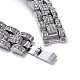 Men's Crystal Rhinestone Solid Link Chain Bracelet(BJEW-I297-02P)-4