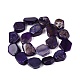 teints agate naturelle perles brins(G-Q606-23E-04)-2