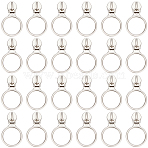 50Pcs Alloy Zipper Sliders, for Garment Bag Accessories, Platinum, 36mm(FIND-CY0002-20)