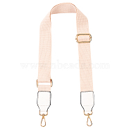 Cotton Shoulder Strap, with Iron Findings and Alloy Findings, for Bag Straps Replacement Accessories, White, 76.5x3.9cm(FIND-WH0043-88G)