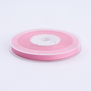 Double Face Matte Satin Ribbon, Polyester Satin Ribbon, Pearl Pink, (1/4 inch)6mm, 100yards/roll(91.44m/roll)(SRIB-A013-6mm-156)