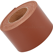 2M PVC Double Face Imitation Leather Ribbons, for Clothes, Bag Making, Saddle Brown, 50mm, about 2.19 Yards(2m)/Roll(SRIB-WH0011-127D-03)