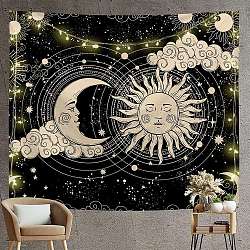 Polyester Wall Hanging Tapestry, for Bedroom Living Room Decoration, Rectangle, Sun, 730x950mm(TREE-PW0001-35A-01)