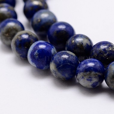 Natural Lapis Lazuli Beads Strands(X-G-A163-07-10mm)-3