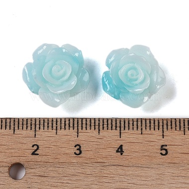 synthetische Korallen 3 d Blume Rose Perlen(CORA-A005-14mm-26)-3