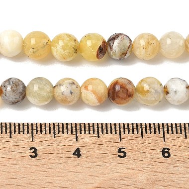 Natural Yellow Opal Beads Strands(G-I213-18-6mm)-2