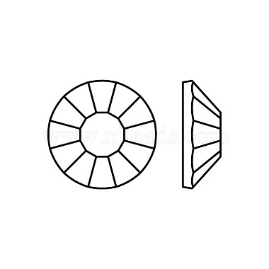 Piedras planas termoadhesivas de cristal Preciosa®(Y-PRC-HSS10-50000-200)-3