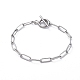 304 Stainless Steel Paperclip Chain Bracelets(X-BJEW-JB04967)-1