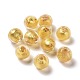 Ручной золотой фольги стеклянные бусины Lampwork(FOIL-E003-02F)-1