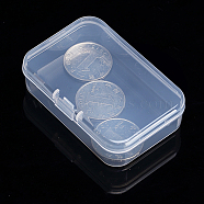 Plastic Bead Containers, Cuboid, Clear, 7.4x4.9x2cm(CON-L006-12B)
