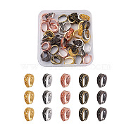 Pandahall Alloy Snap on Bails, Mixed Color, 40pcs/box(PALLOY-TA0001-80)