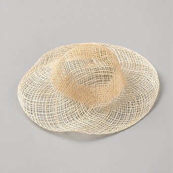 Doll Straw Hat, Mini Hand Knitting Hat, for DIY Crafts Jewelry Accessories Craft Decoration, Wheat, 100x33mm, Inner Diameter: 47mm