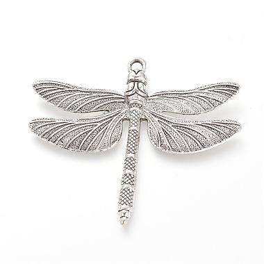 Antique Silver Dragonfly Alloy Big Pendants