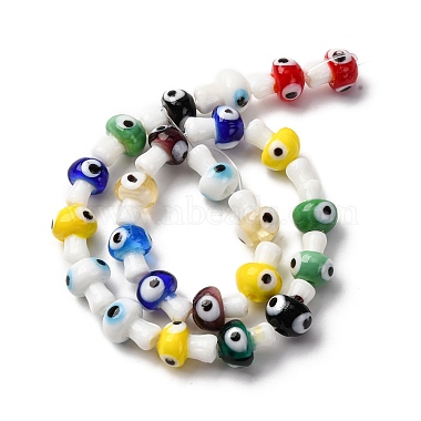 Handgemachte evil eye Glasperlenstr&auml;nge(LAMP-S069-01A-06)-4