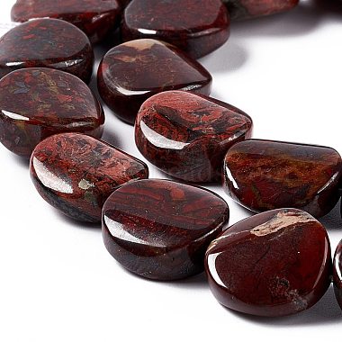 Natural Brecciated Jasper Beads Strands(G-O120-12)-4