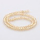 Pearl Luster Plated Faceted Rondelle Glass Beads Strands(GLAA-A024B-PL01)-2