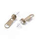 Alloy Zipper Buckle Dangle Stud Earrings with Iron Pins for Women(EJEW-A090-01F)-2