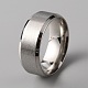 201 Stainless Steel Plain Band Ring for Men Women(RJEW-WH0010-06D-MP)-1