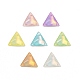 Effet moka forme triangle cousue sur strass(GLAA-A024-06D)-1
