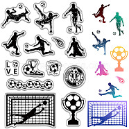 Custom PVC Plastic Clear Stamps, for DIY Scrapbooking, Photo Album Decorative, Cards Making, Stamp Sheets, Film Frame, Football, 160x110x3mm(DIY-WH0439-0233)