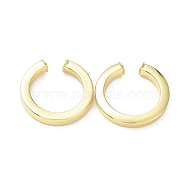 Rack Plating Brass Ring Cuff Earrings for Women, Long-Lasting Plated, Lead Free & Cadmium Free, Real 18K Gold Plated, 30x4.5~5.5mm(EJEW-G352-06G)