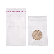OPP Cellophane Bags, Rectangle, Clear, 10x5cm, Unilateral Thickness: 0.035mm, Inner Measure: 7.5x5cm(OPC-R012-04)