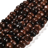Natural Mahogany Obsidian Beads Strands, Nuggets, Tumbled Stone, 4~9x8~11.5x7~10mm, Hole: 1mm, about 54~58pcs/strand, 15.12~15.35 inch(38.4~39cm)(G-G053-C03-01)